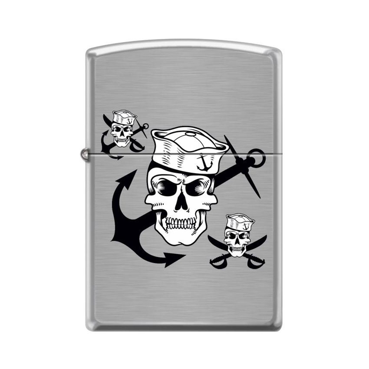Zippo Çakmak Pirate Skull Anchors Design 200-063315