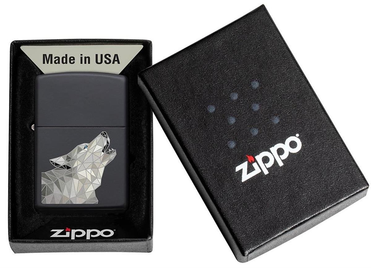 Zippo Çakmak Polygonal Wolf Design 218-080488