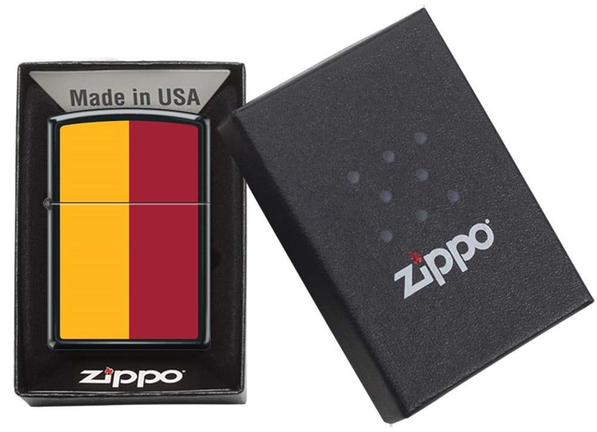 Zippo Çakmak Red Yellow Stripes 218-067342
