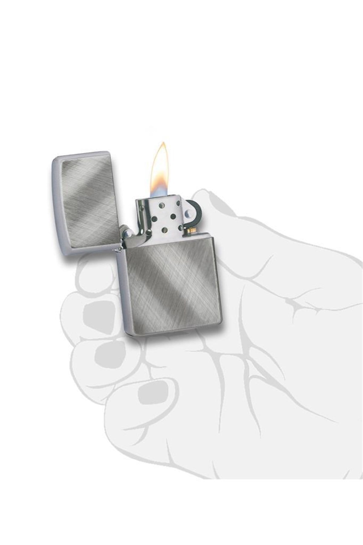 Zippo Çakmak Reg Diagonal Weave 28182-000004