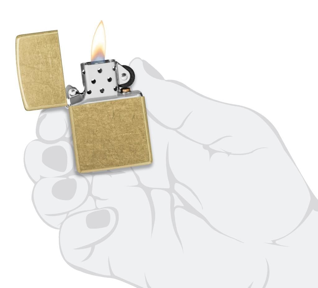 Zippo Çakmak Regular Street Brass 48267