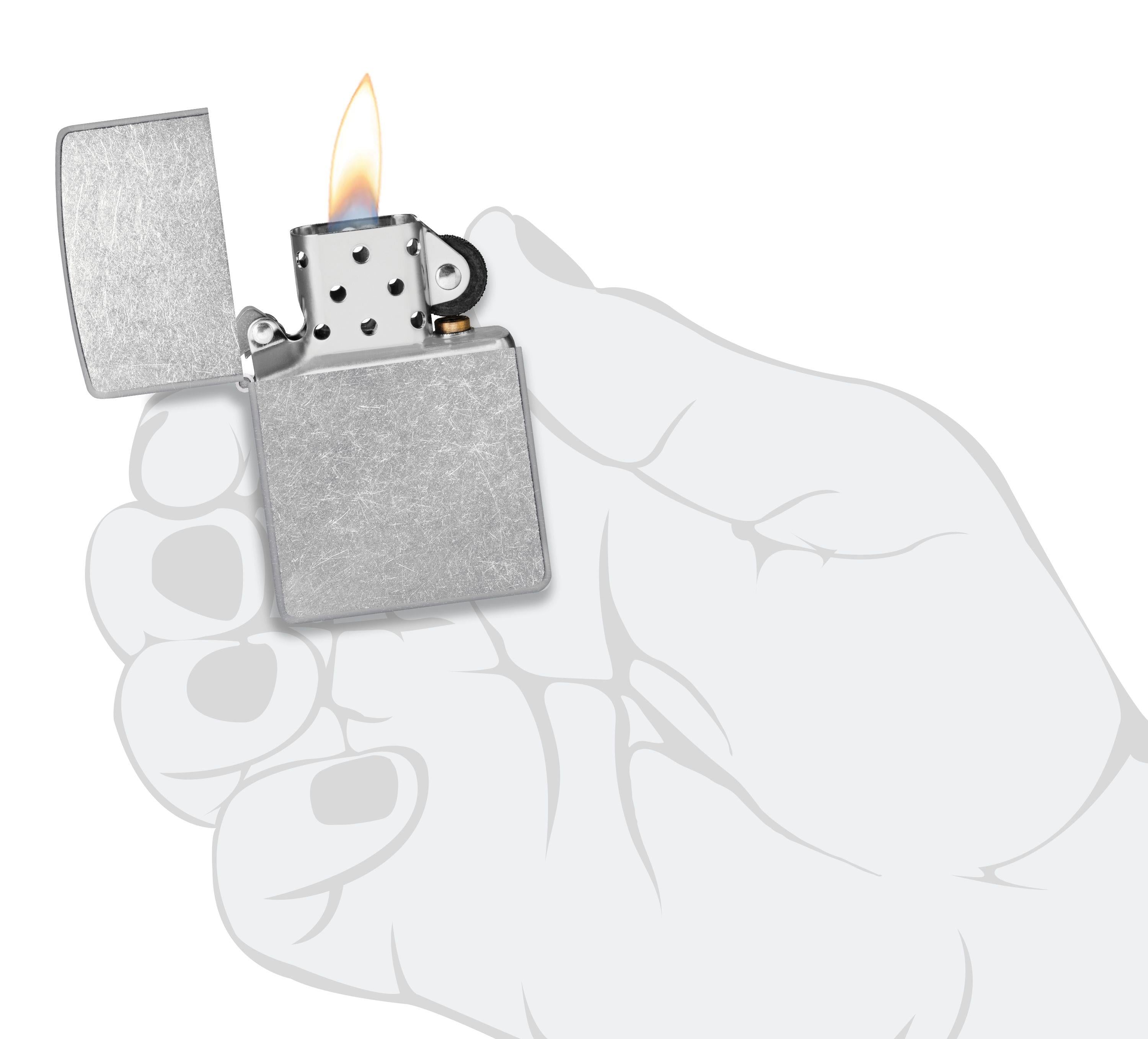 Zippo Çakmak Regular Street Chrome 004046