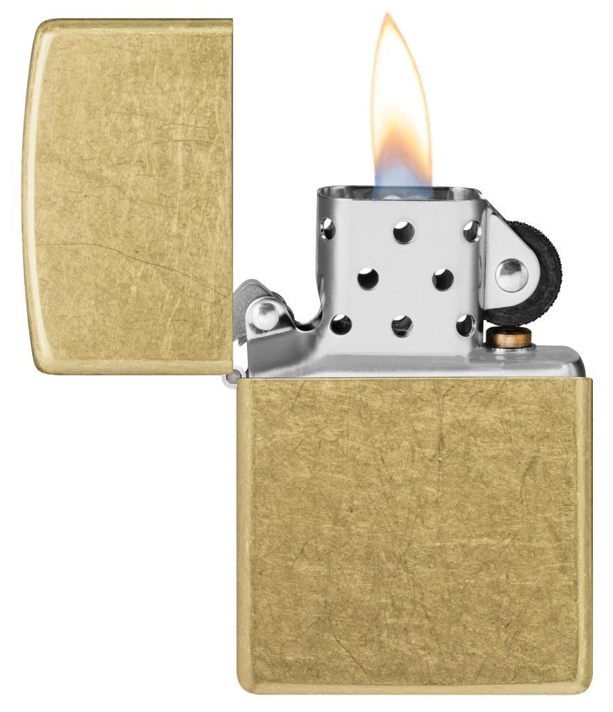 Zippo Çakmak Regular Street Brass 48267