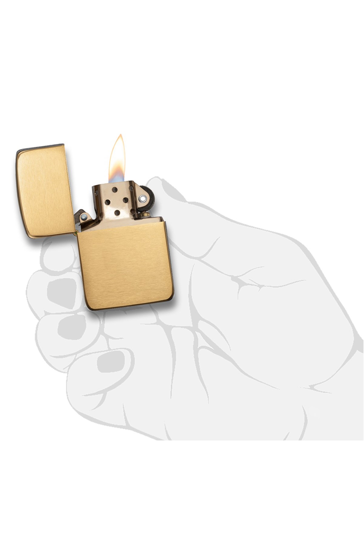Zippo Çakmak Brush Brass Design 1941B-000055