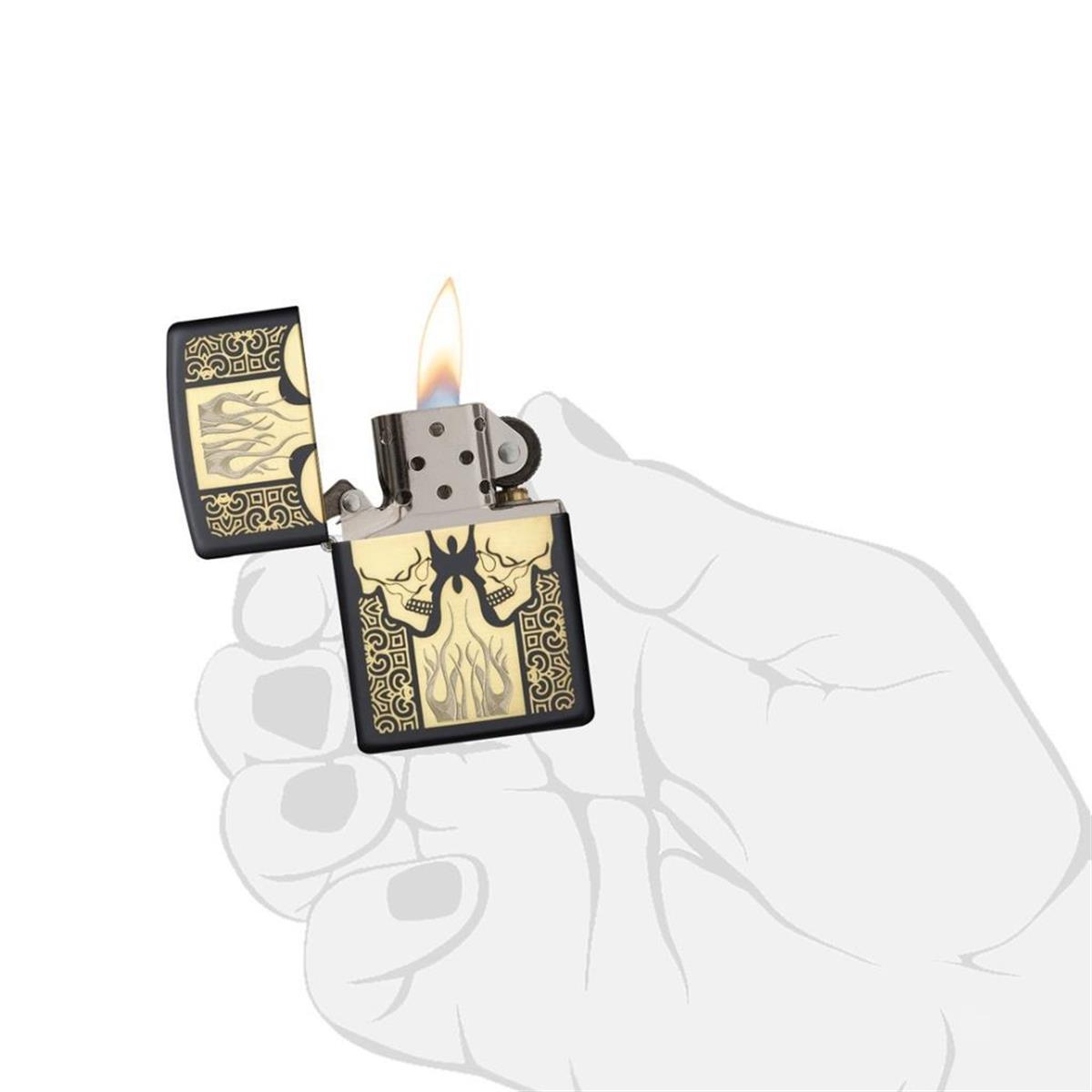 Zippo Çakmak Skull Design 29404 29544-000004