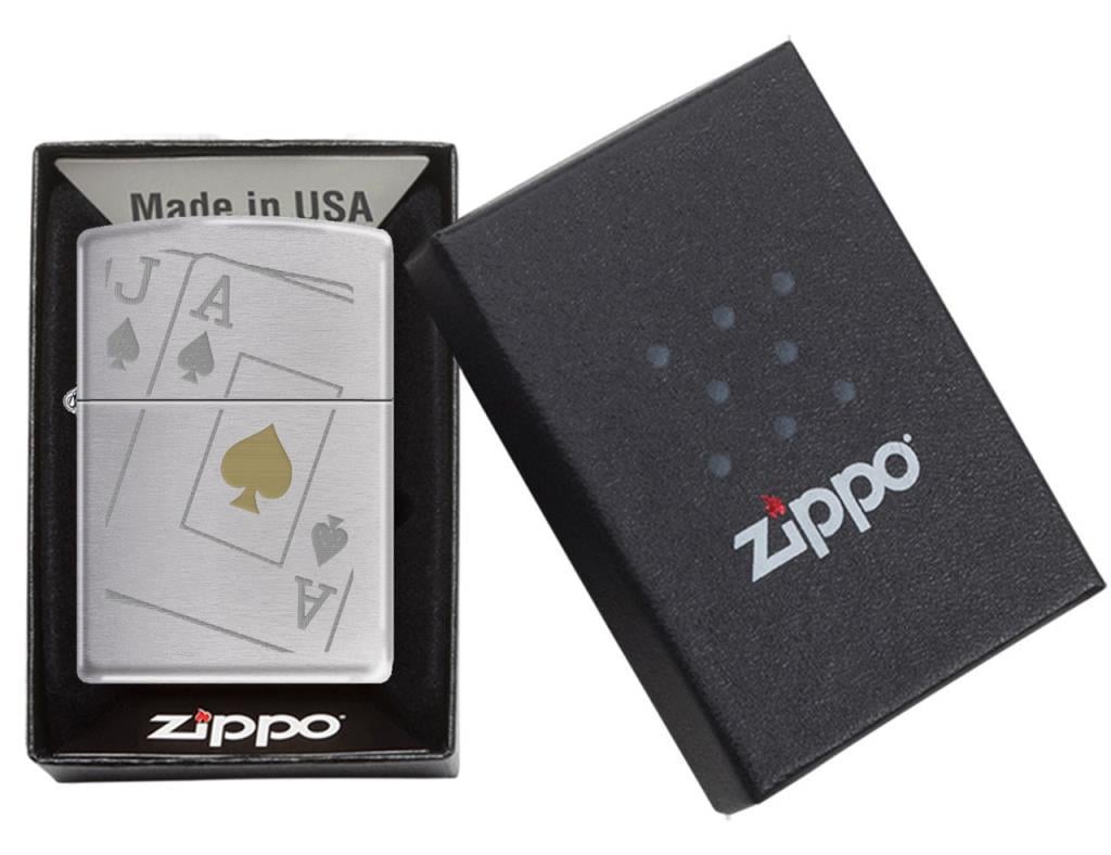 Zippo Çakmak Spades Black Jack Design 205-014041