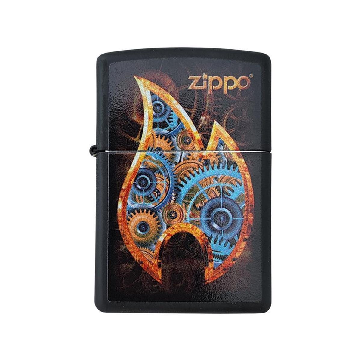 TR4021,Zippo Çakmak Steampunk Flame Design