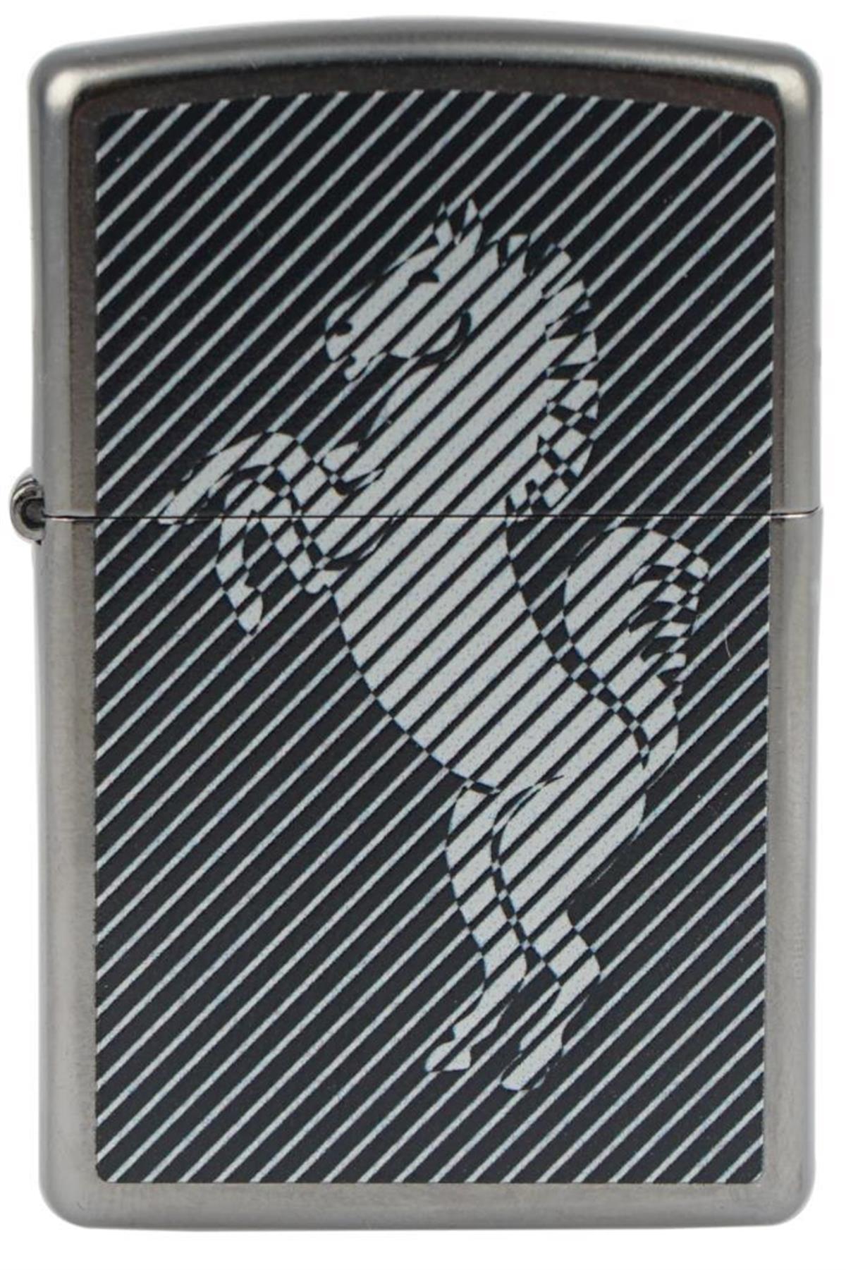 TR5720,Zippo Çakmak Striped Horse