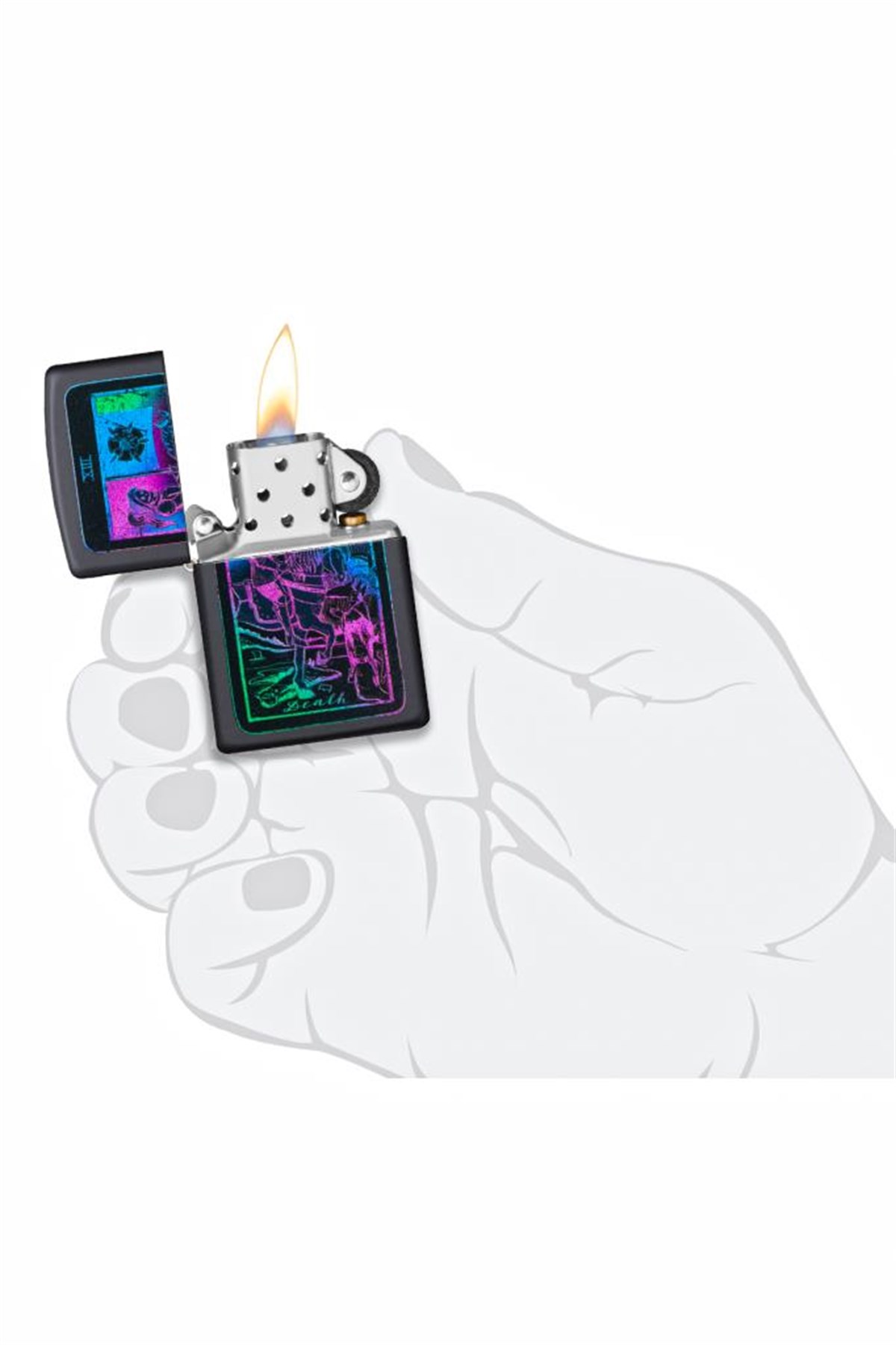 Zippo Çakmak Tarot Card Design 49698-090622