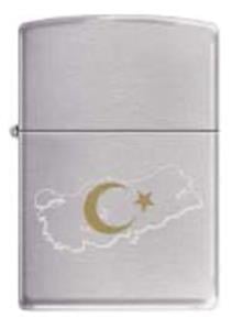 TR8129,Zippo Çakmak Turkish Flag Design 200-021660