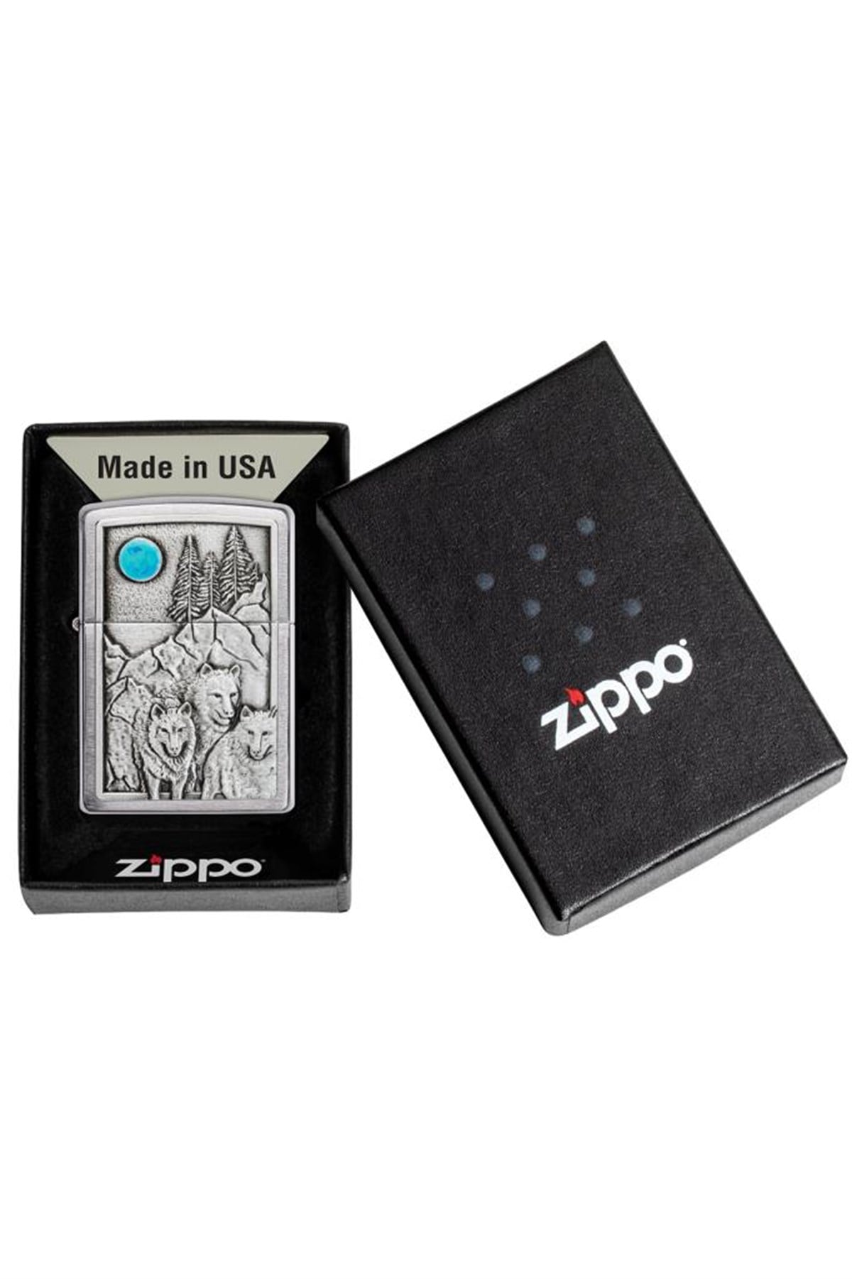 Zippo Çakmak Wolf & Pack Emblem 49295-083609