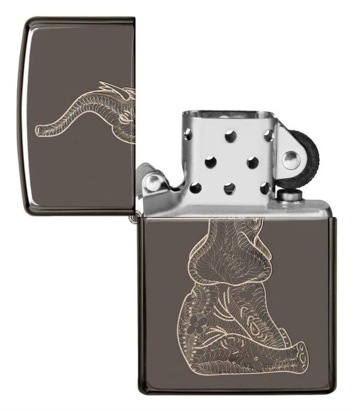 Zippo Çakmak Zentangle Elephant Design 150