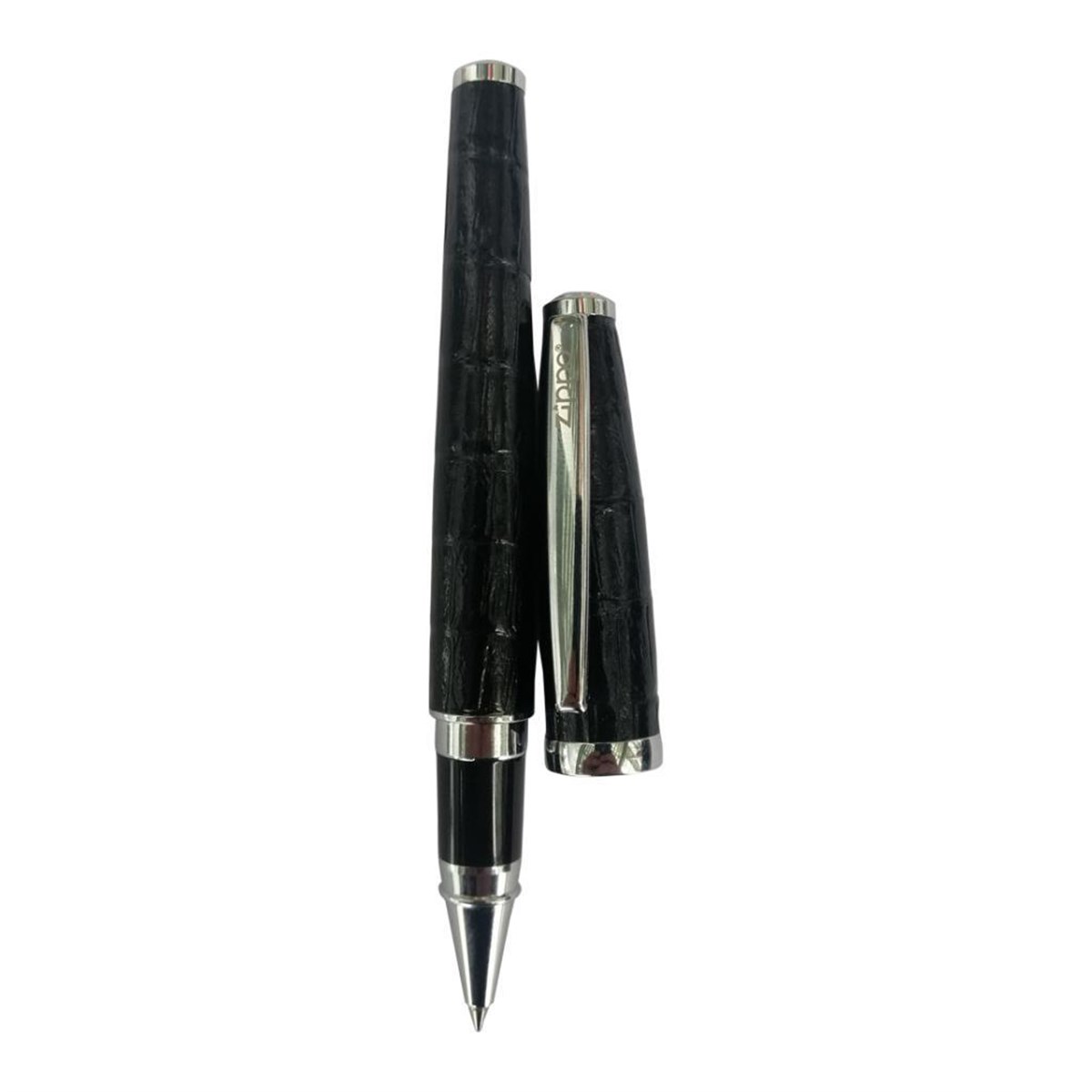 Zippo Kalem Black Leather Wrap Roller 41124