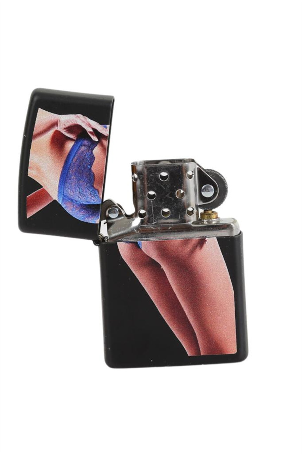 Zippo Lady In Blue Lingerie