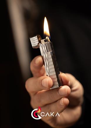 Caka Lighter Petra Titan Silver Benzinli Çakmak