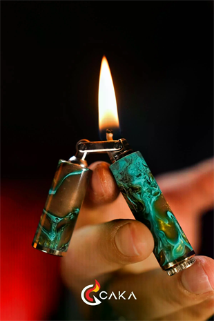 Caka Lighter ODKKA Turquiose Benzinli Çakmak