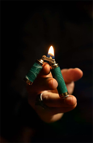 Caka Lighter Rex Harmony Koyu Yeşil Benzinli Çakmak