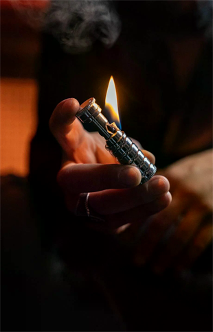 Caka Lighter Slide Cover Silver Benzinli Çakmak