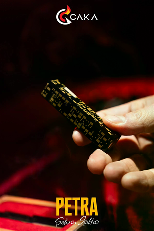 Caka Lighter Petra Black Gold Benzinli Çakmak