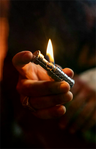 Caka Lighter Slide Cover Silver Benzinli Çakmak