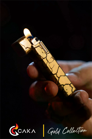 Caka Lighter Petra 6 Collection Gold Benzinli Çakmak