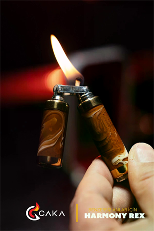 Caka Lighter Rex Harmony Kahve Benzinli Çakmak