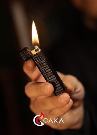 Caka Lighter Petra Titan Black Benzinli Çakmak