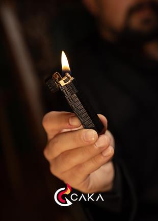 Caka Lighter Petra Titan Black Benzinli Çakmak