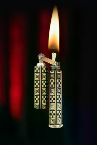 Caka Lighter Kare Desen Benzinli Çakmak