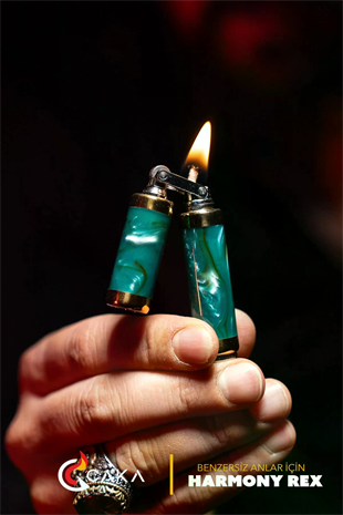 Caka Lighter Rex Harmony Su Yeşili Benzinli Çakmak