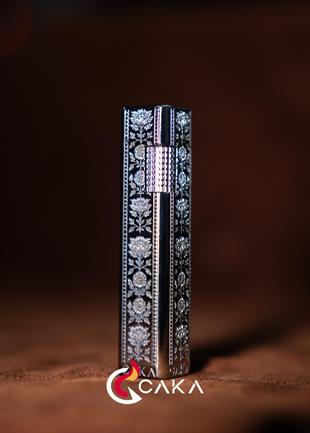Caka Lighter Petra Flora Silver Benzinli Çakmak