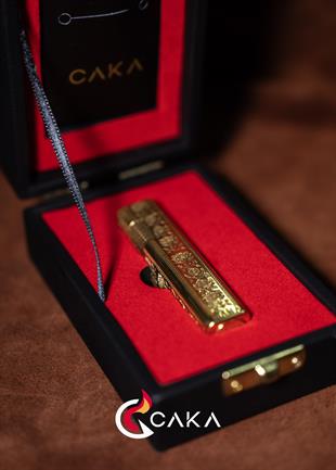 Caka Lighter Petra Flora Gold Benzinli Çakmak
