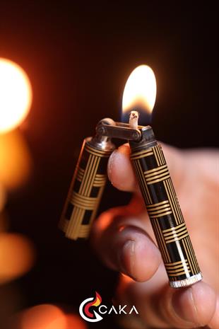 Caka Lighter Lineara Nero Benzinli Çakmak