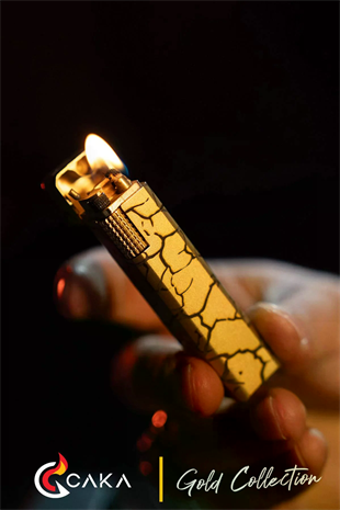 Caka Lighter Petra 6 Collection Gold Benzinli Çakmak