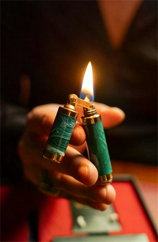 Caka Lighter Rex Harmony Koyu Yeşil Benzinli Çakmak
