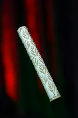 Caka Lighter Salvia Desen Silver Benzinli Çakmak