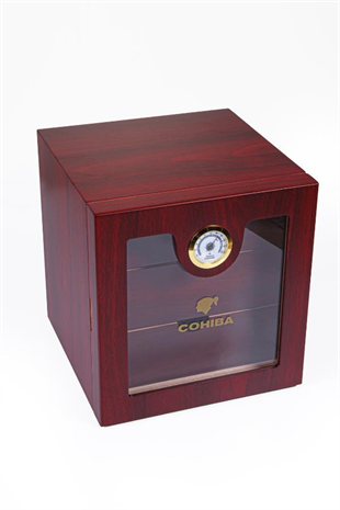 Cohiba 3 Çekmeceli Sedir Humidor Puro Kutusu Kiraz