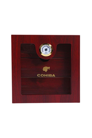 Cohiba 3 Çekmeceli Sedir Humidor Puro Kutusu Kiraz