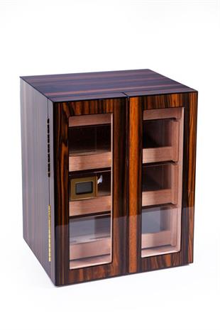 PremiumQuality Santa Rosa Ahşap 4 Çekmeceli Sedir Humidor Puro Kutusu