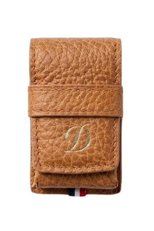 S.T. Dupont Desenli Deri Taba Ligne 2 Çakmak Kılıfı