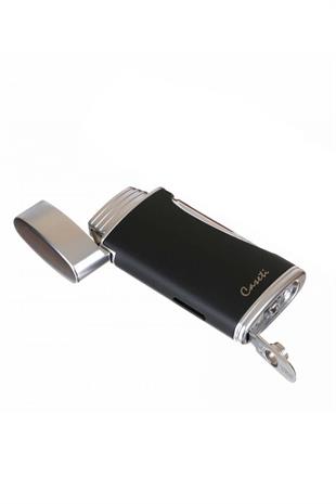 Caseti 2 Torch Pürmüz Siyah Puro Çakmağı