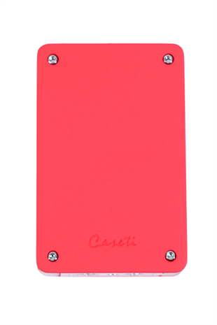 Caseti Çift Torch Pürmüz & Tek Torch Mum Alev Delicili Kırmızı Metal Puro Çakmağı