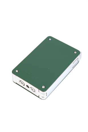 Caseti Çift Torch Pürmüz & Tek Torch Mum Alev Delicili Haki Metal Puro Çakmağı