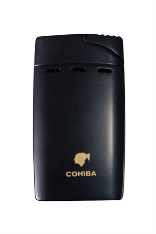 Cohiba Çift Torch Pürmüz Siyah Puro Çakmağı