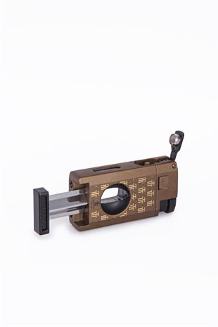 Cohiba Çift Torch Pürmüz Trinidad Özel Üretim Dahili Delici & V Kesici Metal Puro Çakmağı