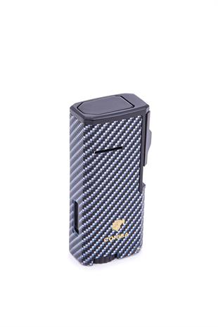 Cohiba Üç Torch Pürmüz Karbon Desenli Metal Puro Çakmağı
