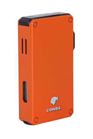 Cohiba Çift Torch Pürmüz Turuncu Metal Puro Çakmağı