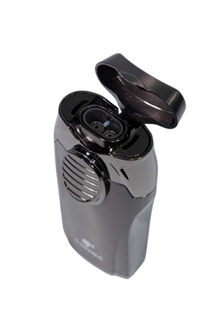 Cohiba Çift Torch Pürmüz Gunmetal Puro Çakmağı