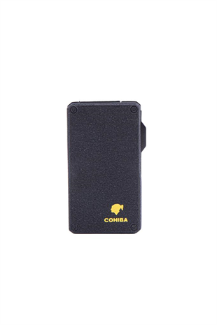 Cohiba Çift Torch Pürmüz Mat Siyah Puro Çakmağı