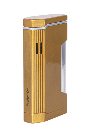 Parmida Çift Torch Pürmüz Gold-Gümüş Metal Puro Çakmağı